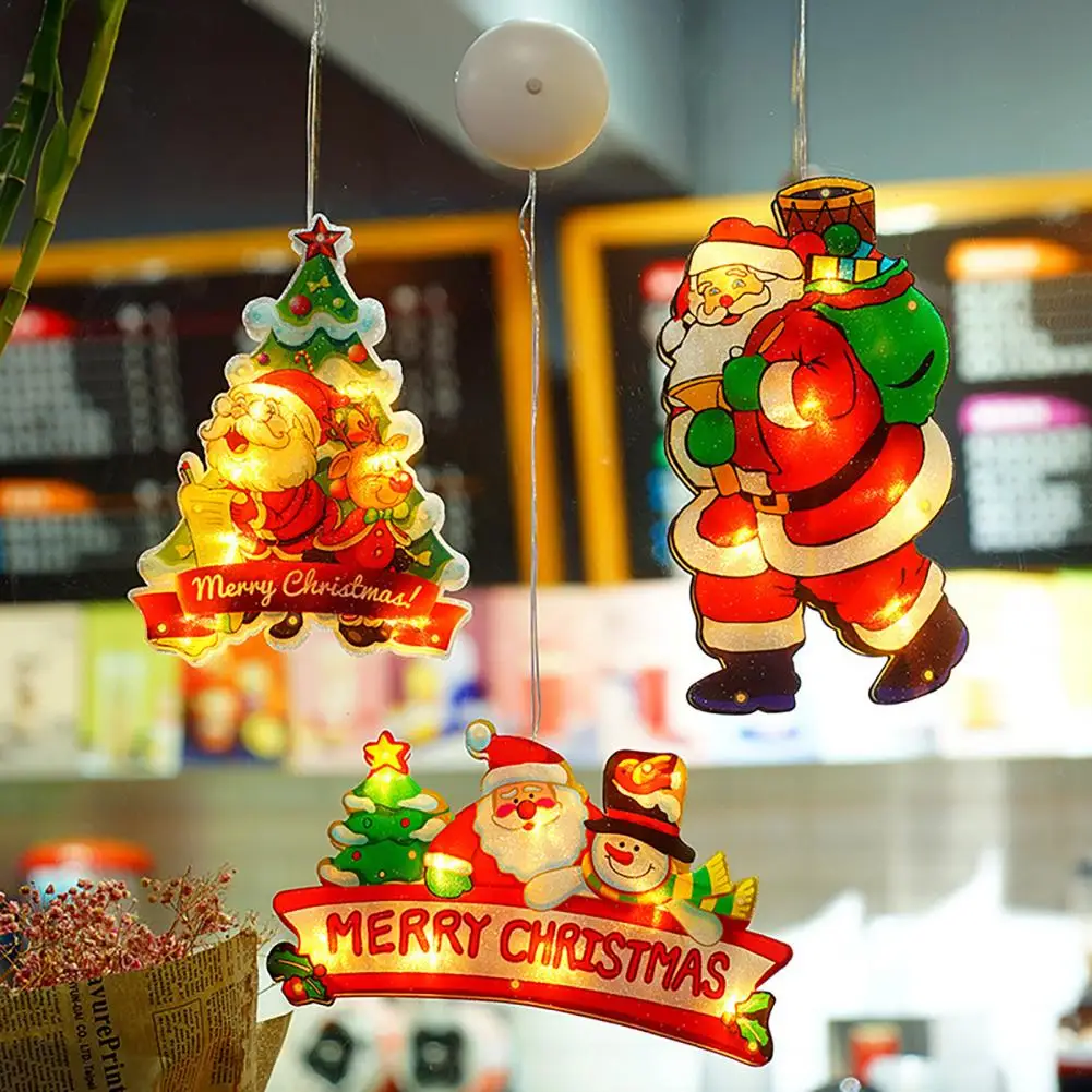Коледни светлини анимационни Форми, ярки цветове Топла светлина подобряват атмосферата на Пластмасови светлинен украса Дядо Коледа led лампа за дома . ' - ' . 0