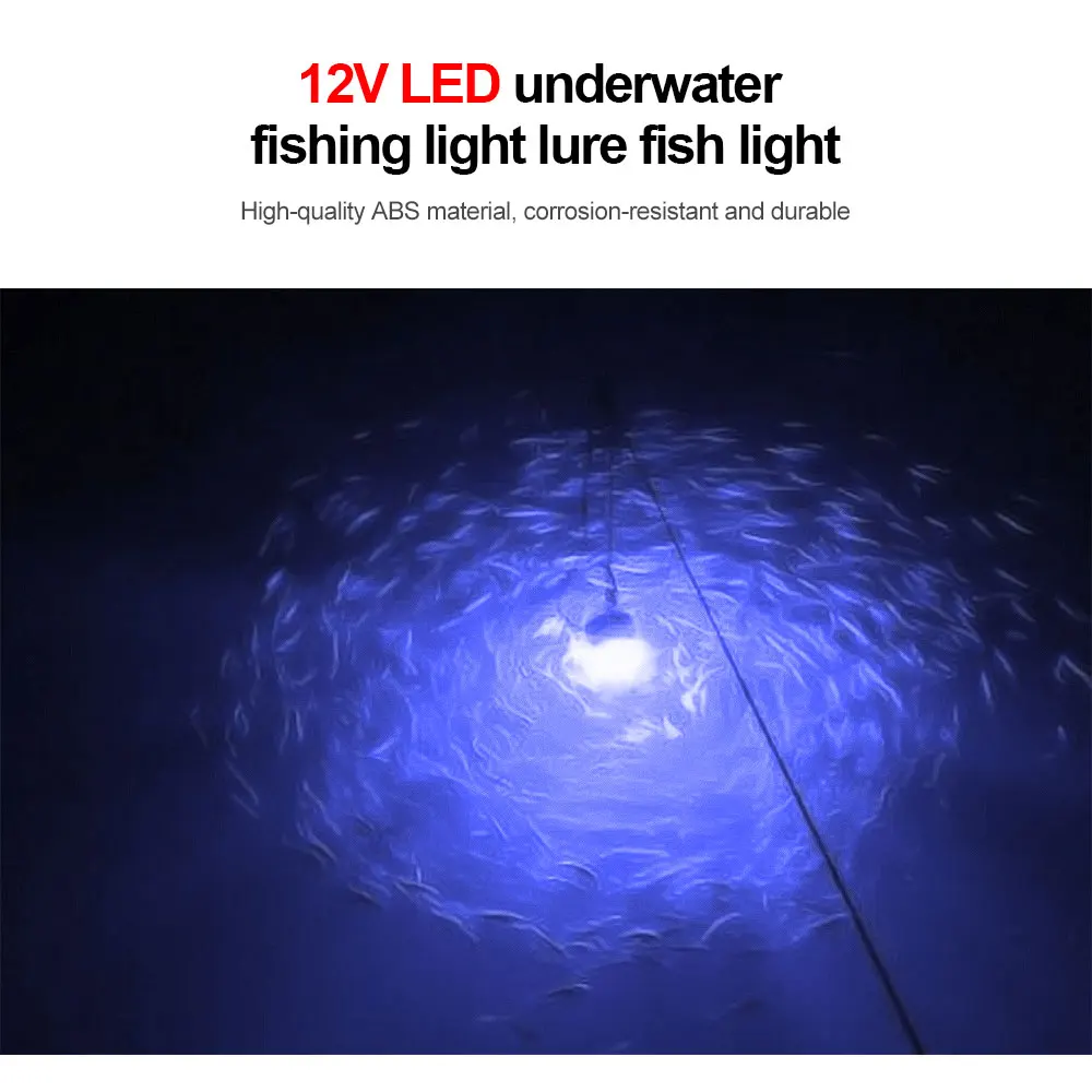 Z30 12V Led Фенерче за Риболов 100W Ip68 Стръв Рыболокатор Лампа 108 светодиоди 2835 SMD Привлича Скариди, Калмари Крил 4 цвята Подводни Фенери . ' - ' . 5