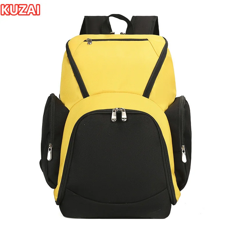 Футболен раница KUZAI, чанта за баскетбол, модерен водоустойчив лека спортна раница, мъжки училищна чанта с голям капацитет . ' - ' . 0