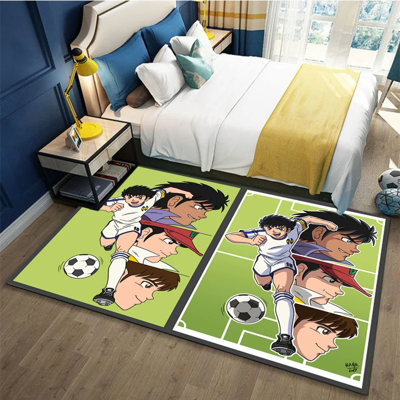 Килим с принтом японски футболист в стила аниме, модерна и скъпа спалня, всекидневна, зона за отдих за деца, нескользящий подложка за пода . ' - ' . 0