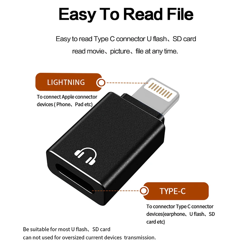 JCALLY OTG 8pin адаптер Light-ning за преобразуване слушалки USB Type C C четец на карти U-диск за iphone . ' - ' . 3