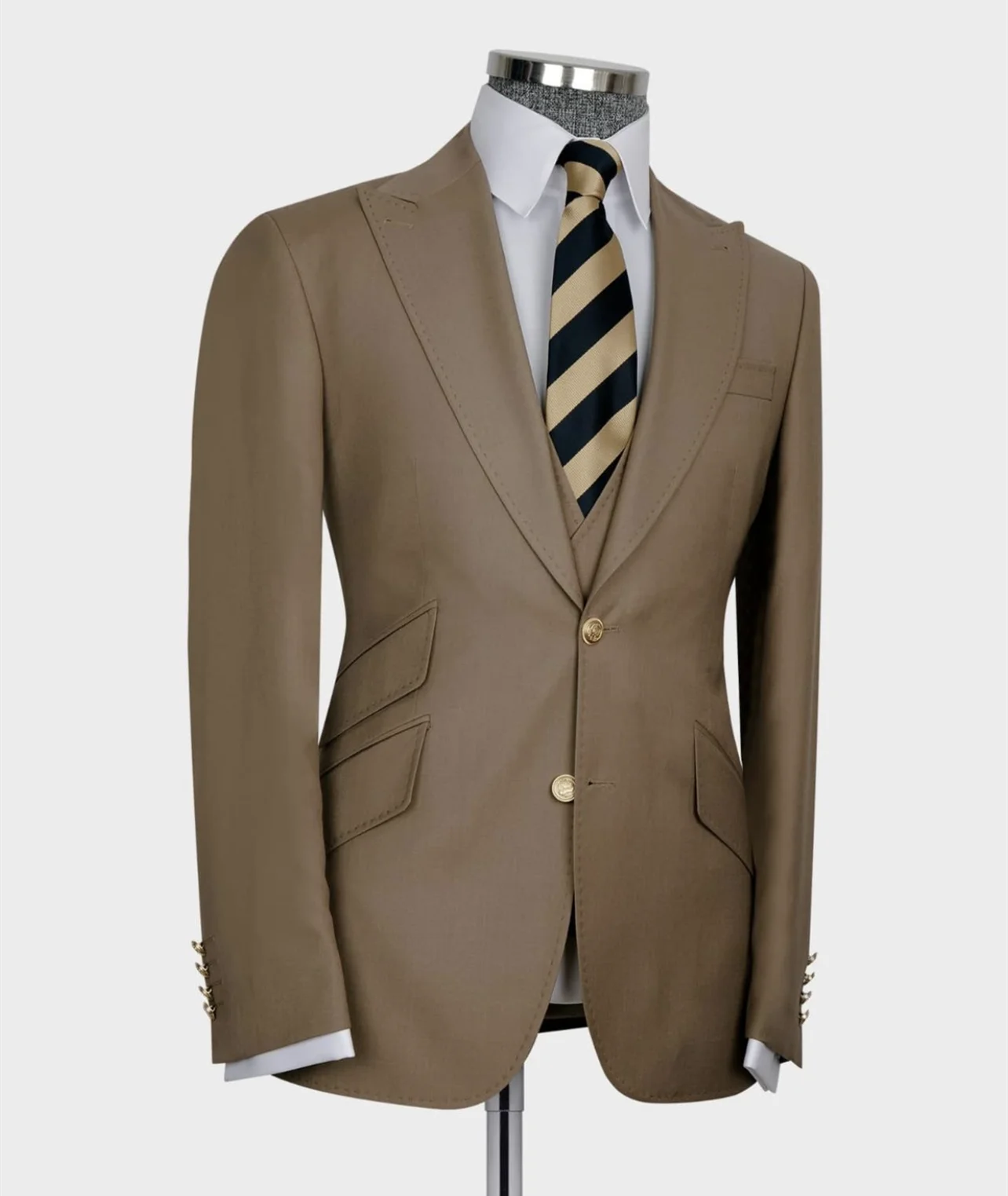 Пролетни Нови Мъжки костюми Slim Fit, комплект от 3 теми/Черно С Ревери, Висококачествени Мъжки комплект Дрехи, Сватба Облекло За Младоженеца, Официален костюм Homme . ' - ' . 1