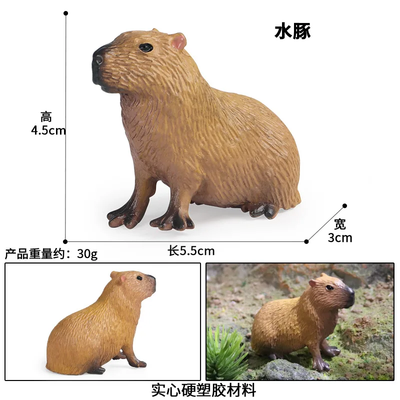 ГОРЕЩА РАЗПРОДАЖБА, детски когнитивни пластичната украса на Capybara, масивна имитативната играчка-животно, модел диво животно . ' - ' . 4