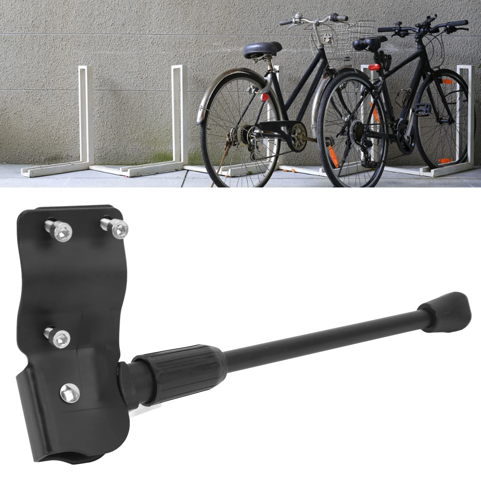 Една поставка за крака, желязо велосипедна стойка, удобна за паркиране при каране на колело . ' - ' . 1