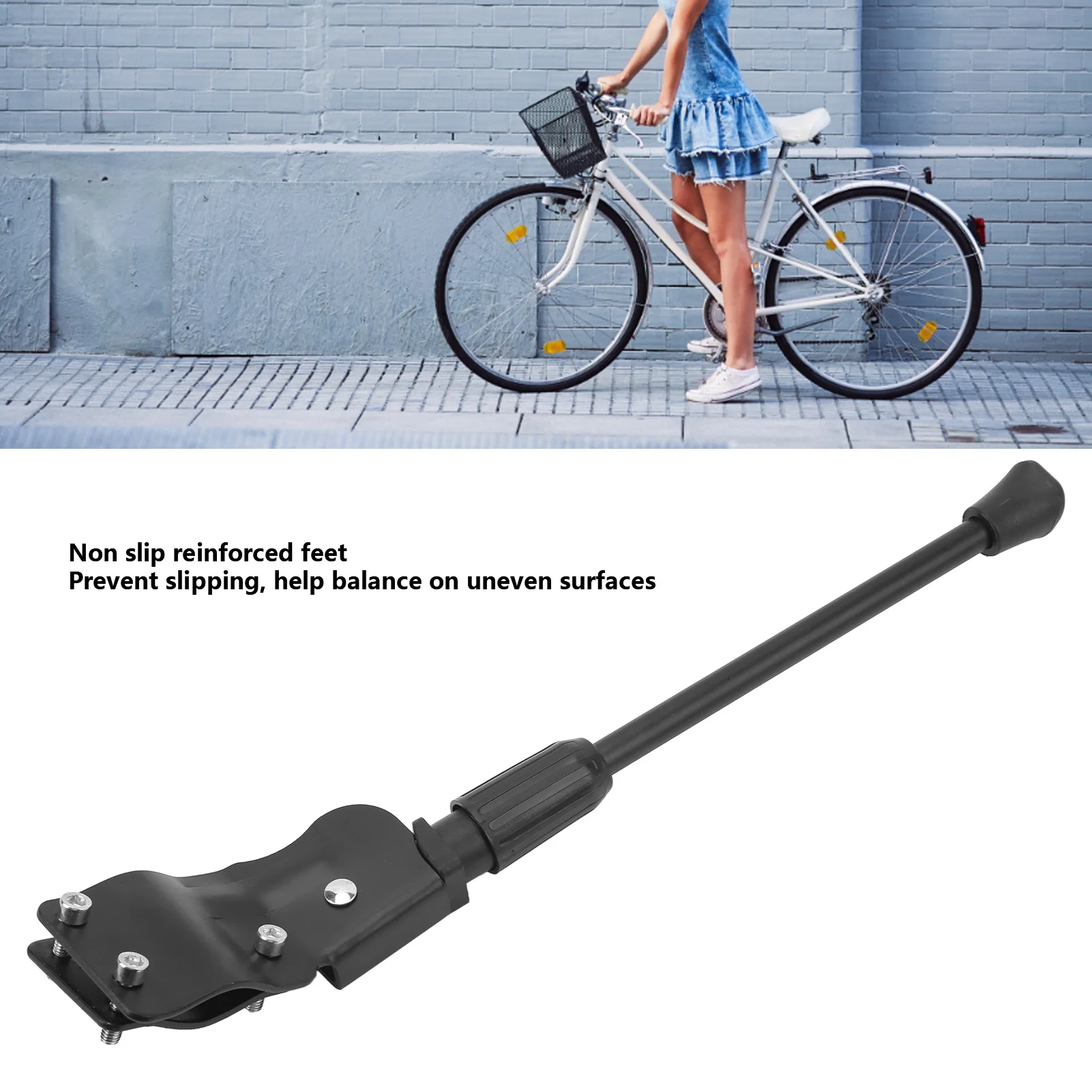 Една поставка за крака, желязо велосипедна стойка, удобна за паркиране при каране на колело . ' - ' . 3