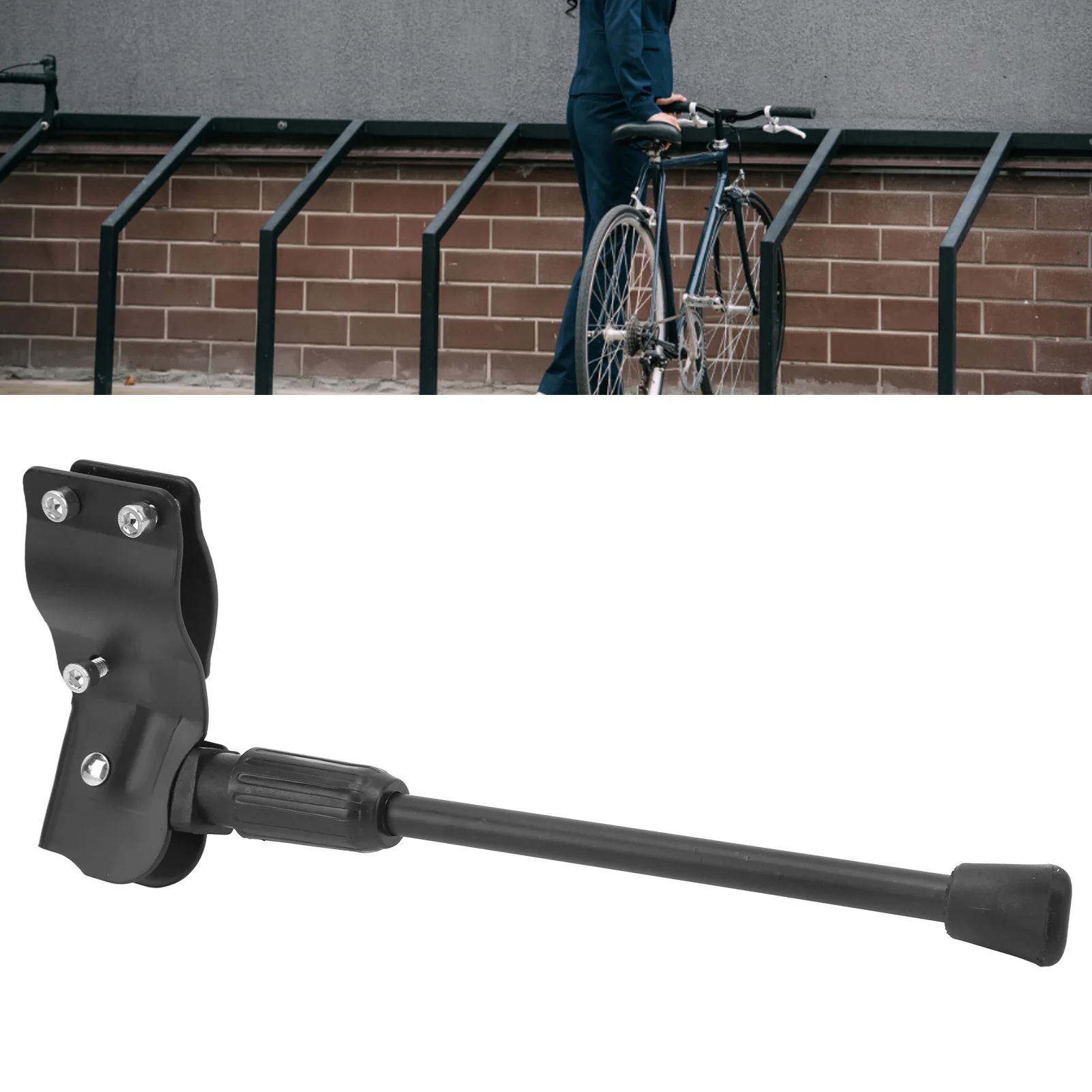 Една поставка за крака, желязо велосипедна стойка, удобна за паркиране при каране на колело . ' - ' . 4