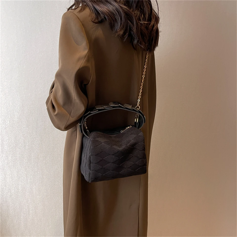 Прости дамски чанти през рамо, холщовые чанти и портмонета с голям капацитет, луксозни дизайнерски модерни ежедневни чанти-тоутеры, Елегантна чанта-месинджър . ' - ' . 3