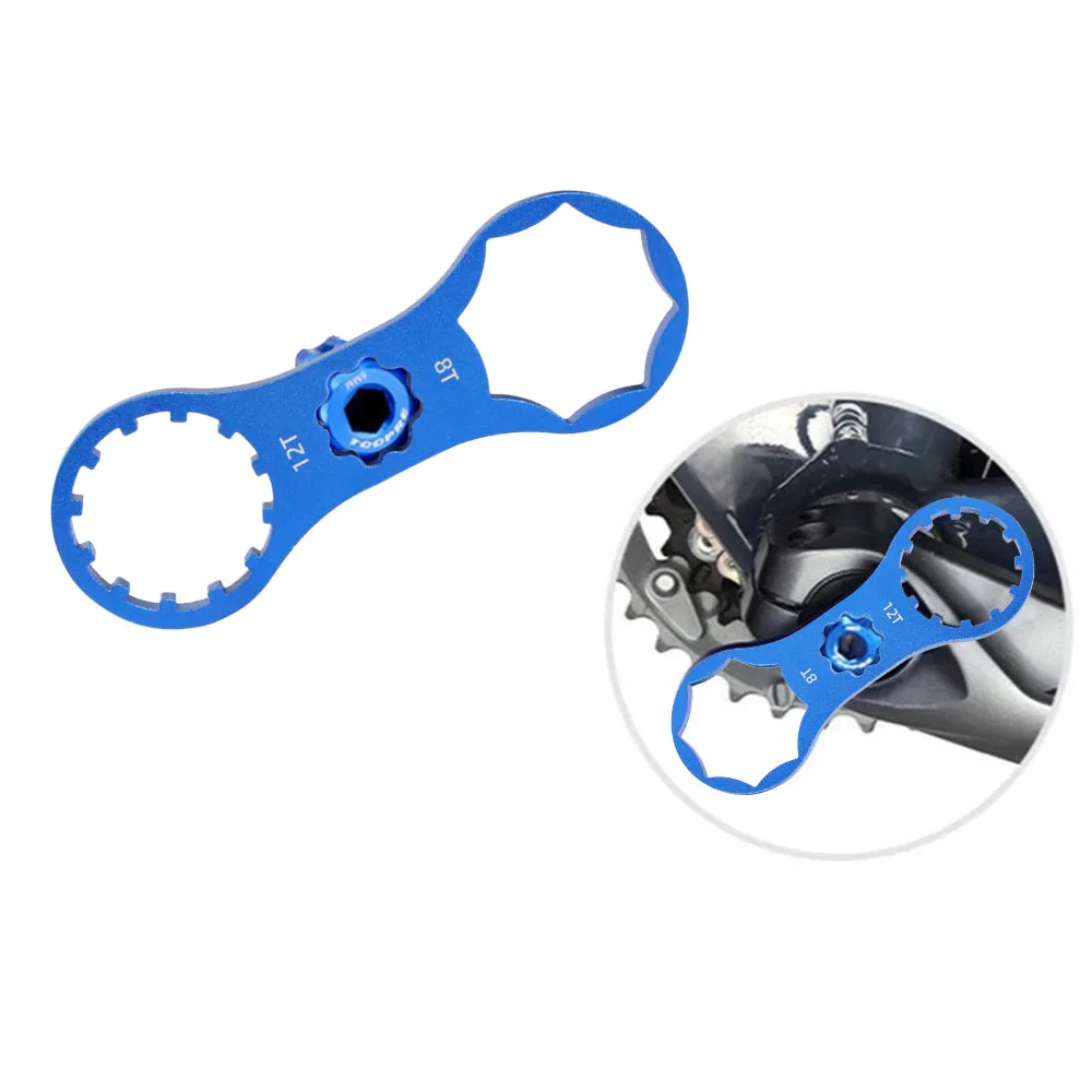 Алуминий Ключ за капачката на Предната Вилици Наем Инструмент за Ремонт на Велосипеди SR Suntour XCR/XCT/XCM/RST МТБ Инструменти за Демонтаж на Предната Вилици Наем . ' - ' . 1
