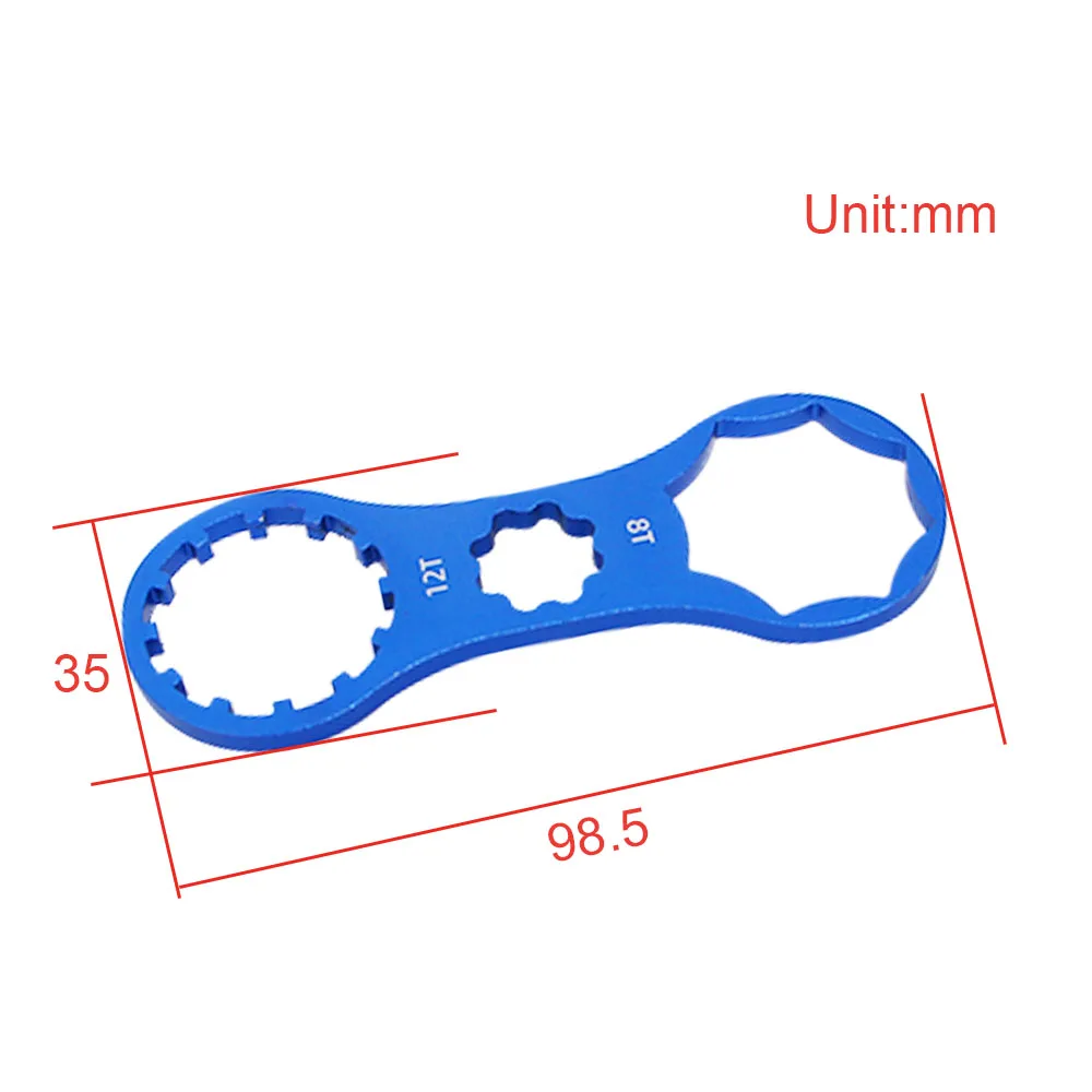 Алуминий Ключ за капачката на Предната Вилици Наем Инструмент за Ремонт на Велосипеди SR Suntour XCR/XCT/XCM/RST МТБ Инструменти за Демонтаж на Предната Вилици Наем . ' - ' . 3
