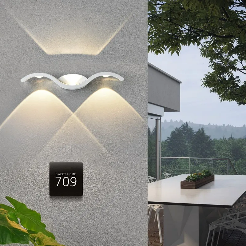 9 W/15 Watt Led монтиран на стената Лампа Градина, с монтиран на стената Лампа, IP65 Външен Водоустойчива Лампа, за Декорация на Дома, Осветление Коридор Преминаването на Светлина . ' - ' . 3