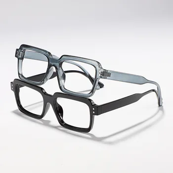 Лятна Малка Квадратна Дограма Анти-Сини светлинни точки, блокер на компютърни очила, Реколта женски мъжки квадратни Очила за КОМПЮТЪР, рамки за очила