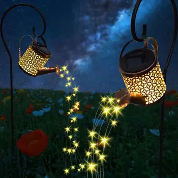 Лампа за поливане, здрав светлина за косене на трева с широко приложение, лампа за чайника на слънчева батерия, led художествена украса на градината, градински аксесоари