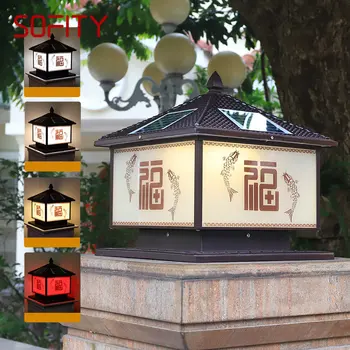 Слънчева лампа SOFITY Led уличен китайски стълб Водоустойчива IP65 с дистанционно управление за дома, на вилата, на двора