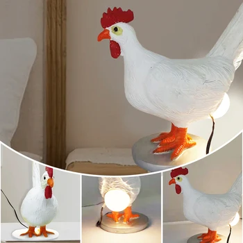 Лампа с пиле, интересни осветителни тела за яйца, имитиращи украса в стил любимци за дома, Преносими, трайни, за дома, ПРЕДВАРИТЕЛНО подготвени