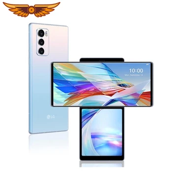 Оригинални LG Wing 5G F100N 6,8 См Восьмиядерный 8 GB RAM И 128 GB ROM, 64 GB Тройната Задната камера 1 СИМ Отпечатък от пръст Android Мобилен телефон