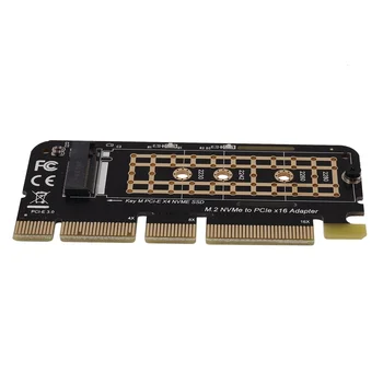M. 2 Карта конвертор NVMe SSD в PCI-E X16 NGFF M-Key M. 2 PCIe PCI-Express X4/X8/X16 HDD Карта-адаптер за твърд диск с един карам