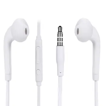 Топ ушите 3,5 мм, слушалки за слушалки с микрофон и дистанционно управление на силата на звука за Samsung Galaxy Edge 100 бр./лот