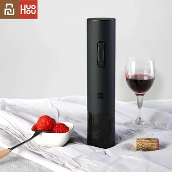 Huohou Автоматично Бутилка Червено Вино/Отварачка за Бутилки Задръствания Електрически Тирбушон За Рязане на Фолио Инструмент за Smart home Комплекти D5