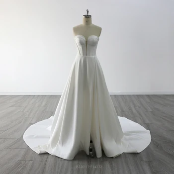 Ново сватбена рокля Mikado с намаляване на Трапецовидна форма 2023