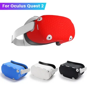 Силиконов защитен калъф VR за защита на хост VR за Oculus Quest 2, слушалки VR Box, аксесоари за каска