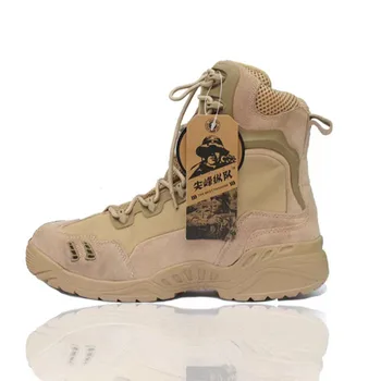 2022 Мъжки военна защитни обувки за работа в пустинята с високо деколте, тактически бойни ботильоны за специалните сили на сащ в Пустинята, туристически обувки на открито