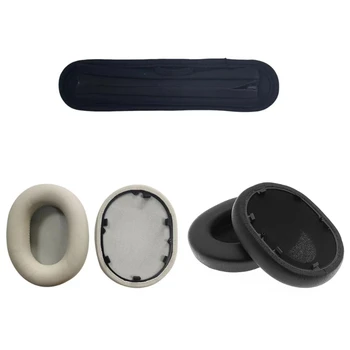 Меки амбушюры, подложки за слушалки, превръзка на главата-калъф за слушалки WH-1000XM5, дебели възглавници, катарами за слушалки, подложки за ръкави