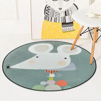 Детски кръгъл килим с анимационни принтом, килимче за йога, дом килим, детска спалня, килими, Детска игра, на голяма площ, многоразмерный килим