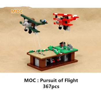 Градивните елементи на MOC Pursuit of Flight САМ Детски Образователни Играчки за Детски Подарък за рождения си Ден 367 бр.