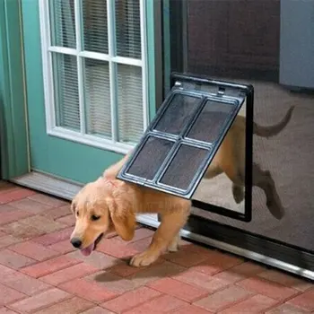 Домашно Куче Котка Пластмасова врата коча билка за екрана, прозорци, Защитни сгъваеми врата, тунел за домашни любимци, ограда за кучета, входна врата за къща