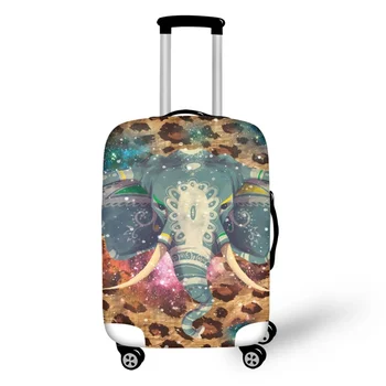 Защитно покритие за багаж с 3D принтом Twoheartsgirl Elephant, моющийся прахоустойчив куфар, гъвкави калъфи за багаж, колички