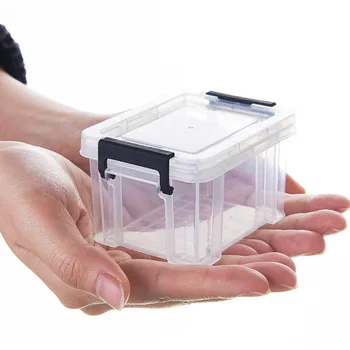 1БР Прозрачна пластмасова Кутия за Съхранение на Всички Всячины, Кутия за Съхранение на Дреболии, Органайзер, резервни части, Кутия за съхранение на Инструменти, Стоки за дома, Преносим