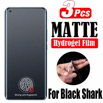 3 бр. matte гидрогелевая филм за Xiaomi Black Shark 5 4 Pro, защитно фолио отпред и отзад, не закалено стъкло