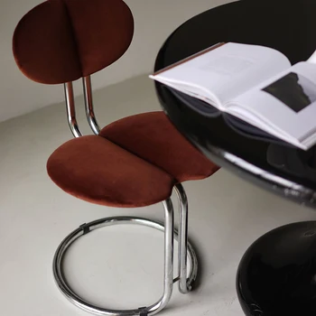 Стол за дневна Dying Модерен дизайнерски стол с нежната стоманена линия, единична офис, хол с северна мебели