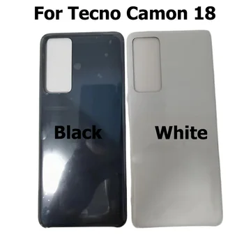 Новост за Tecno Camon 18 CH6 CH6n Задната част на кутията на батерията стъклен панел на гърба на врати, Смяна на корпуса на батерията