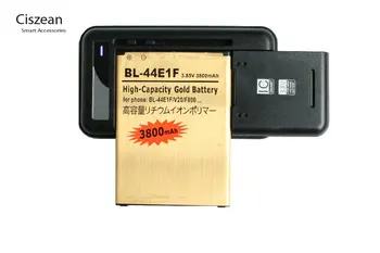 1x3800 ма BL-44E1F Златен Батерия + Универсално Зарядно За LG V20 Stylo 3 H990 F800 VS995 US996 LS995 LS997 H990DS H910 H918