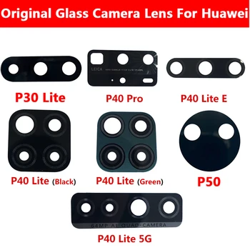 10 бр. Оригинални Нова Задна със Стъклен Капак на Обектива на Камерата за Обратно виждане С Лепило Покритие За Насърчаване на Обектива на Камерата Huawei P20 P30 P40 Pro Lite E