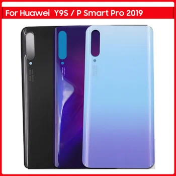 Новост За Huawei Y9S/P Smart Pro 2019, Задната част на кутията на батерията, 3D Стъклен Панел За задната Врата Y9 S, Стъклен Корпус, Залепваща Замяна