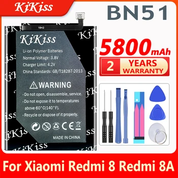 Преносимото батерия 5800 ма BN51 за Xiaomi Redmi 8 Redmi 8A Redmi8 Redmi8A Батерия за телефона BN 51 BN-51