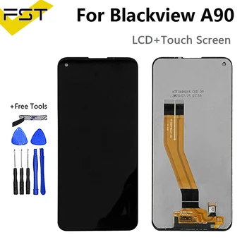 6,39-инчов LCD дисплей BLACKVIEW A90 + дигитайзер с докосване на екрана в събирането на 100% Оригинален LCD дисплей + тъч дигитайзер за дисплея на Blackview A90
