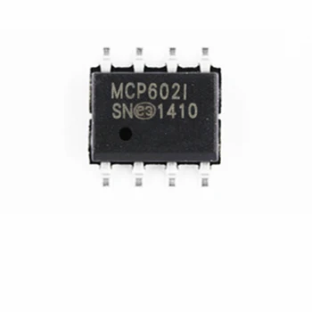 10 бр./лот MCP602-I/SN СОП-8 MCP602I/SN Операционни усилватели CMOS с един източник на захранване от 2,7 до 6.0