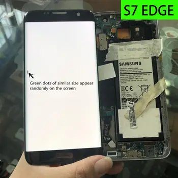 Оригиналната LCD рамка s7edge Spot SUPER AMOLED на SAMSUNG Galaxy s7 edge G935 G935F със сензорен Екран, Дигитайзер, подмяна на дисплея