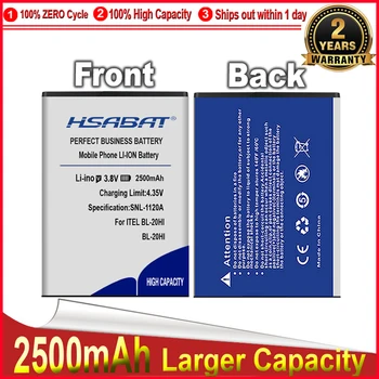 Батерия HSABAT 0 Цикли 2500 ма за ITEL BL-20HI, висококачествен взаимозаменяеми батерия