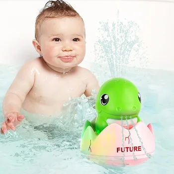 Играчки за детска баня, играчки за баня с динозавром, автоматичен разбрызгиватель вода, осветление, баня, плувен басейн, плуване за деца, подарък за деца
