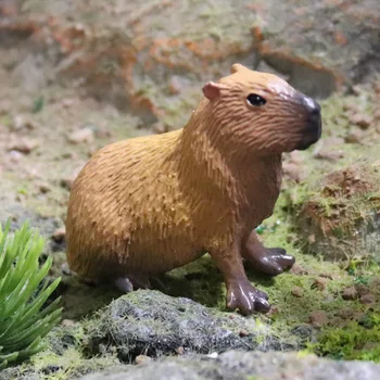 ГОРЕЩА РАЗПРОДАЖБА, детски когнитивни пластичната украса на Capybara, масивна имитативната играчка-животно, модел диво животно