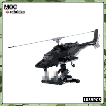 Военно Оръжие Серия Bell 222 MOC Колекция Строителни Блокове Експерти се Събират DIY Модел Пъзели Тухли Играчки за Подаръци MOC-149250