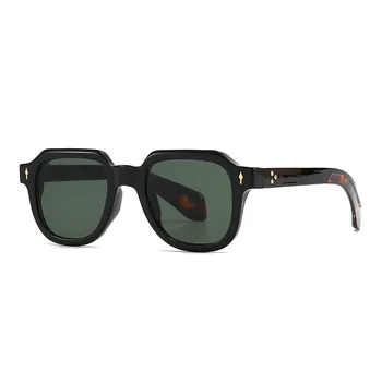 Класически Реколта Пънк Маркови Дизайнерски Слънчеви Очила Дамски 2023 Слънчеви Очила За Мъже UV400 Популярни Тенденция на Висококачествени Квадратни Нюанси