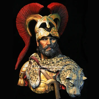 1/10 гръцкият военачалник, модел бюст от смола, GK, историческа тема, комплект в разглобено формата и неокрашенный