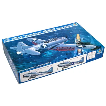 Тромпетист 02244 1/32 US SBD SBD-3 Безстрашен Пикиращ Бомбардировач Midway Военен Самолет Пластмасова Монтажна Модел на Занаятите Toy Building Kit