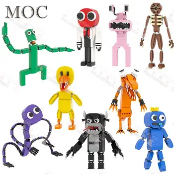 Креативна серия Игрални герои на MOC, строителни Блокове, направи си Сам, Дъгова фигурка на Ужасите, Приятели, Модел, Тухли, Играчки за Деца