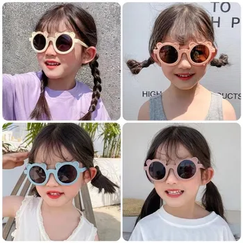 2022 Сладки детски слънчеви очила с уши на Мечка от картун за момчета и момичета, детски слънчеви очила, реколта детски слънчеви очила с защита от uv, нюанси Точки